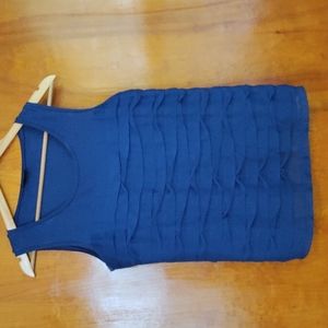 Ann Taylor ruched sleeveless top